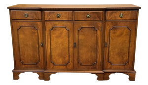 Vintage English Four-Door Mahogany Sideboard, 1950s