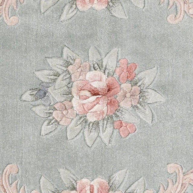 Handcrafted in Leshan, China, in the early 20th century. Extremely elegant and unique, this carpet is a prime example of...