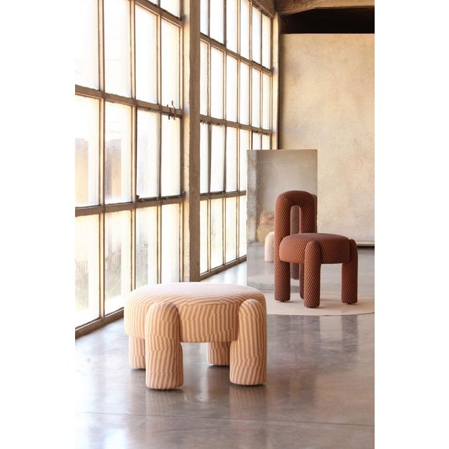 Textile Marlon Ottoman by Dooq Details For Sale - Image 7 of 18