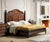 2020s Italian Walnut Eastern King Bed With Leather Upholstery For Sale - Image 5 of 5
