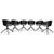 AAC20 Chairs in Grey and Black Plastic from Hay, Set of 6 For Sale - Image 18 of 18
