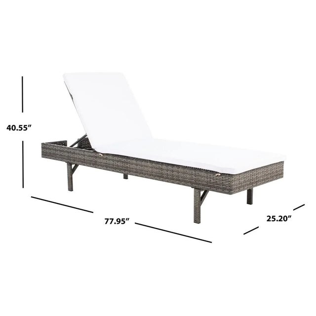 2020s Cam Sunlounger - Gray Brown/White For Sale - Image 5 of 11