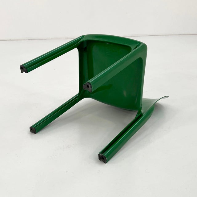 Plastic Green Selene Chair by Vico Magistretti for Artemide, 1970s For Sale - Image 7 of 13