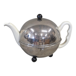 Vintage Art Deco Furstenberg Bavarian Tea Pot W/ Insulated Stainless Steel Cozy