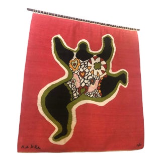 1970's Niki De Saint Phalle "The Chick Dances" Wall Hanging Textile For Sale