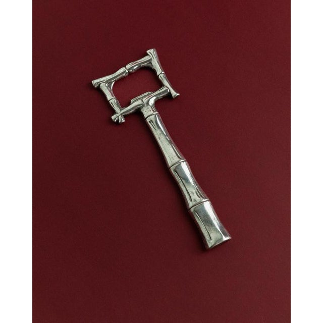 Vintage Silver Plated Bottle Opener, 1970s For Sale - Image 3 of 11