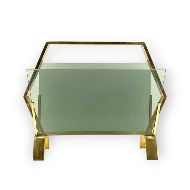Italian Modern Magazine Rack in Brass, 1970 For Sale - Image 14 of 18