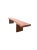 Brown Solid Teak Wood Long Bench Modern Organic For Sale - Image 8 of 10