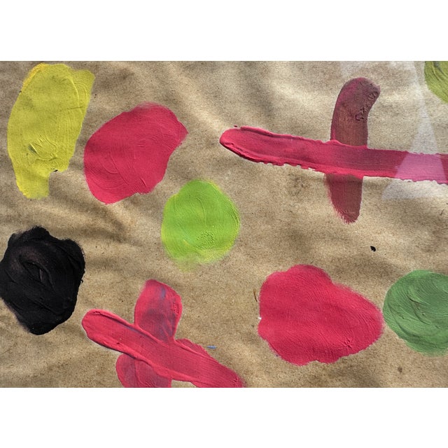 1990s Mouvement Peinture Fondamentale, Galerie am Rathaus Timm Gierig Frankfurt, Gouache, 1990s For Sale - Image 5 of 6