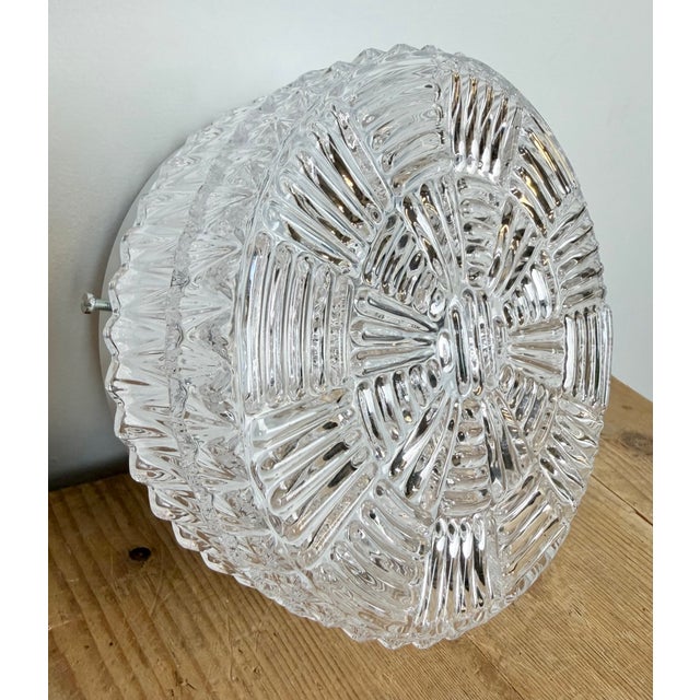 1980s Vintage Glass Wall Light, 1970s For Sale - Image 5 of 17