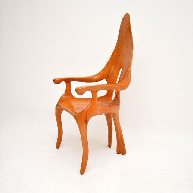 1970s Italian Studio Craft Sculptural Armchair, 1970s For Sale - Image 5 of 15