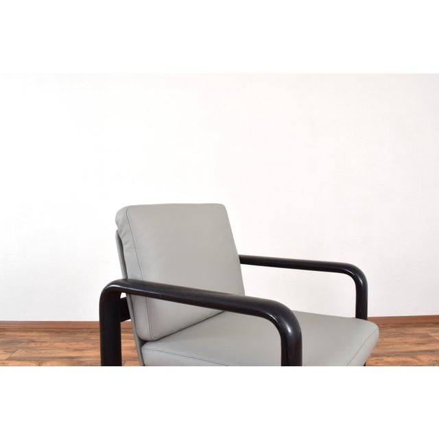 Mid-Century Leather Armchairs by Burkhard Vogtherr for Rosenthal, 1970s, Set of 2 For Sale - Image 9 of 18