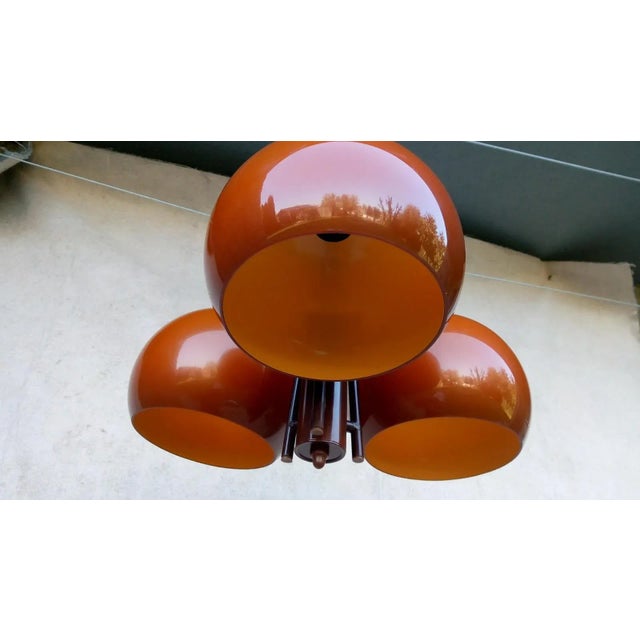 1980s Vintage Red Chandelier, 1980s For Sale - Image 5 of 11