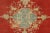 Antique Red Turkish Oushak Rug - 08'05 X 11'10 For Sale - Image 4 of 11