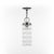 Vintage 1970s bubble glass cylinder pendant light manufactured by Light Craft of California (Los Angeles). Heavily...