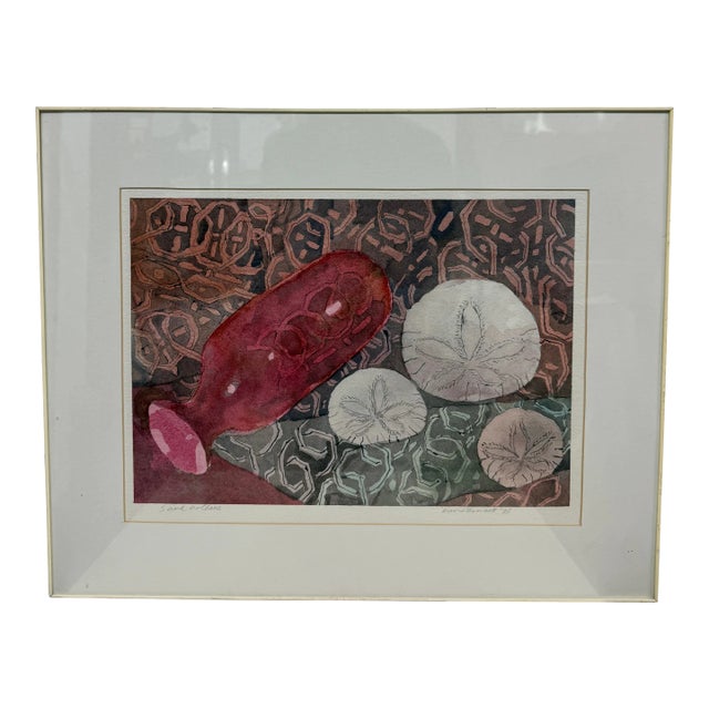 David Bennett "Sand Dollars" Original Painting, Framed For Sale