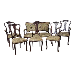 Liberty Style Living Room Set, 1920s, Set of 6