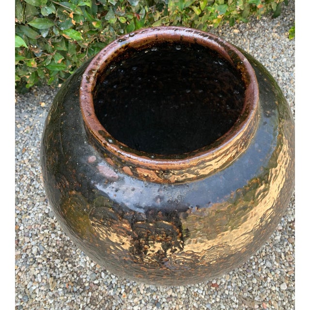 Chinese Chinese Glazed Terracotta Urn For Sale - Image 3 of 11
