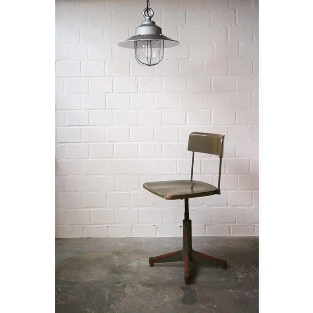Industrial German Ceiling Lamp from Legrand, 1950s For Sale - Image 12 of 13