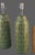 Pair of Ceramic Table Lamps Banana Leaf Pattern Tropical Green Color For Sale - Image 6 of 10