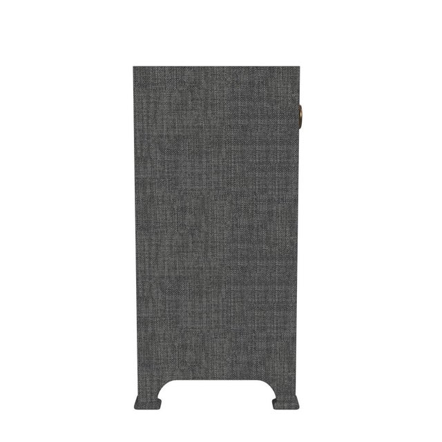 2020s Chatham 31 in. W Rectangular Raffia 2 Drawer Accent Cabinet, Charcoal Raffia For Sale - Image 5 of 7