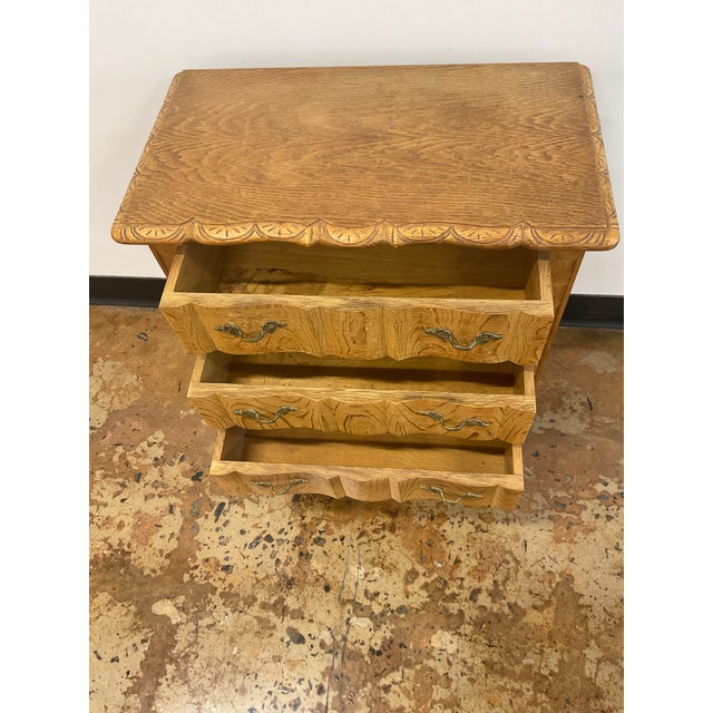 1970s Diminutive Oak Cabinet in Manner of Henning Kjaernulf For Sale - Image 11 of 17