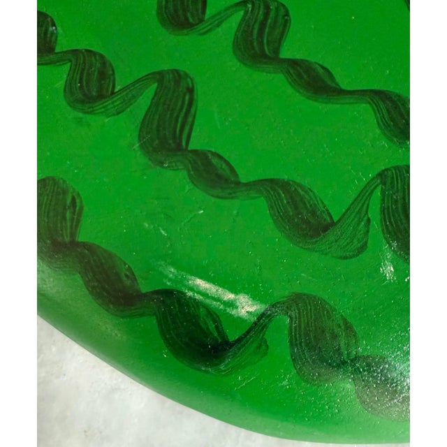 Vintage Handpainted Wood Watermelon Platter For Sale - Image 12 of 12