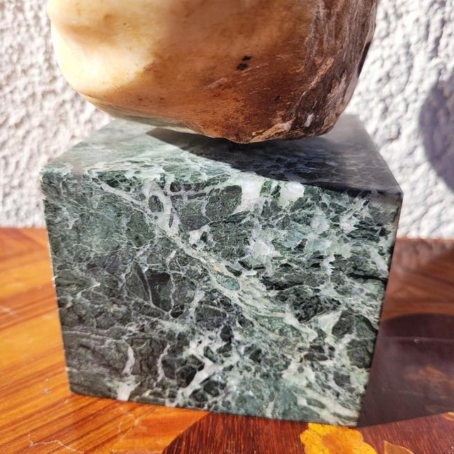 White Figurative Bust, 1600s, Marble For Sale - Image 8 of 18