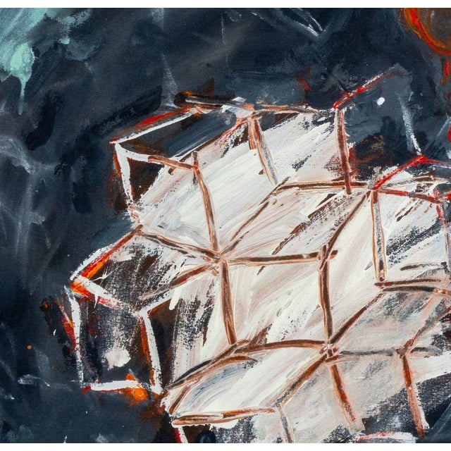 Elfi Schuselka (Austrian, b. 1940), Abstract Composition, Oil on Canvas, apparently unsigned, stamped "Studio Elfi...