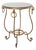 Rene Drouet Style Gilded Iron Granite Top Center Table For Sale