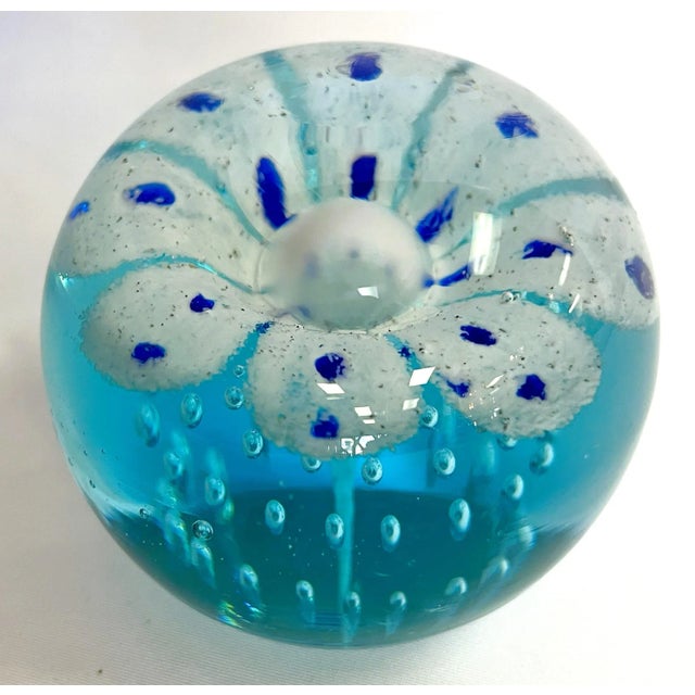 Glass Mid Century Modern Art Glass Paperweight For Sale - Image 7 of 10