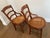 Victorian Pair of Late Victorian Early Edwardian Cane Seat Chairs With Carved Tulip Motif For Sale - Image 3 of 17