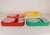 1960s Mid Century Mexican Modern Stacking Rainbow Picnic Tray Set by Pymsa For Sale - Image 5 of 14