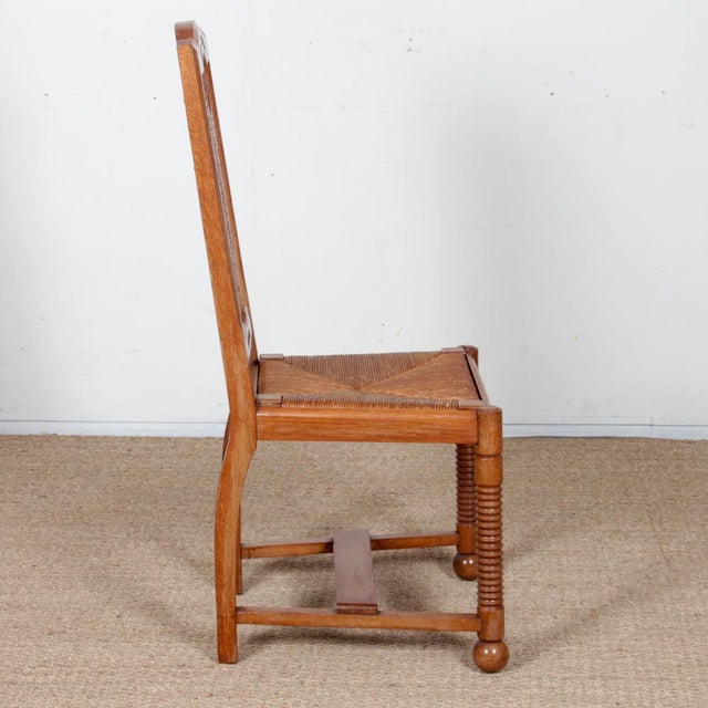 Chairs in the style of Charles Dudouyt, 1950, Set of 6 For Sale - Image 12 of 14