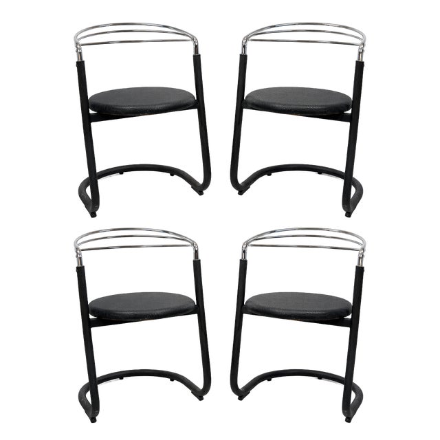 Postmodern Chairs, 1970s, Set of 4 For Sale