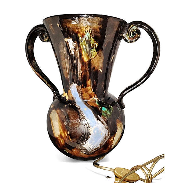 Vintage Vase Lamp from Françoise REA, 1950s For Sale - Image 6 of 8