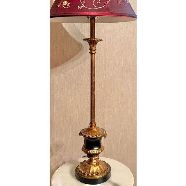 Elevate your space with this stunning vintage-inspired table lamp! Standing tall with elegant gold-toned detailing and a...