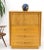 Mid-Century Modern Honey Amber Tone Finish Edmond Spence High Chest Gentlemen's Dresser Double Door For Sale - Image 3 of 13