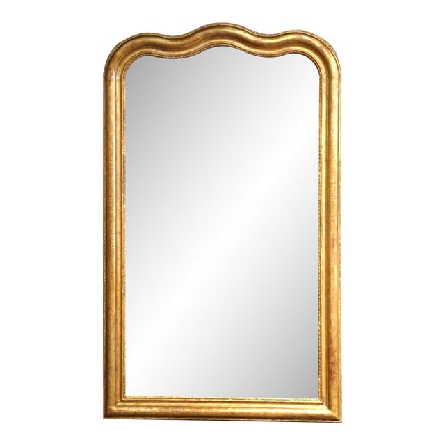 Mid-19th Century French Louis Philippe Giltwood Wall Mirror For Sale