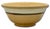 Mustard Nice Antique Large Thick & Heavy 13 Inch Brown & Cream Color Banded Yellow Ware Kitchen Mixing Bowl - Circa Late 1800s For Sale - Image 8 of 18