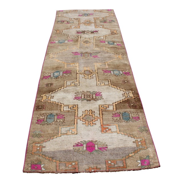 Vintage Turkish Anatolian Area Rug - 39.5"x133" For Sale