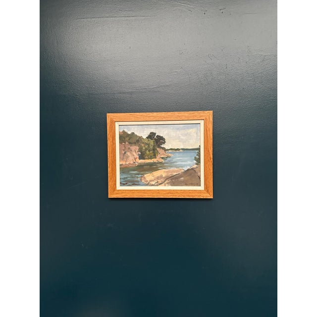Ragner Nyberg, River, 1969, Oil on Panel, Framed For Sale - Image 12 of 18