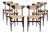 Scandinavian Modern Dining Chairs with Rope Seating and Backrest, 1960s, Set of 6 For Sale