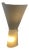 Model Alkaid Diabolo Shaped Wall Sconce in White Frosted Glass by S. Marcato for Arteluce Nemo For Sale