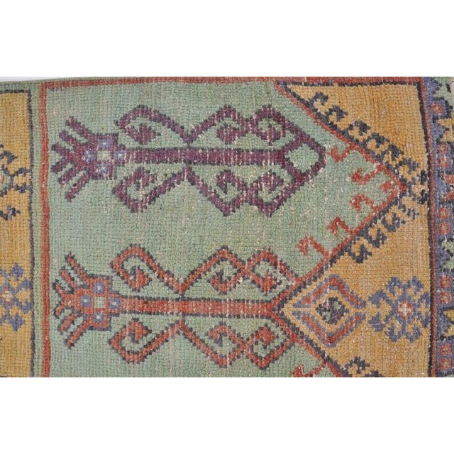 Handmade wool carpet in Turkish Anatolia , Vintage Oushak Rug,Turkish Vintage Anatolian Rug, Handmade wool Rug . One Of...