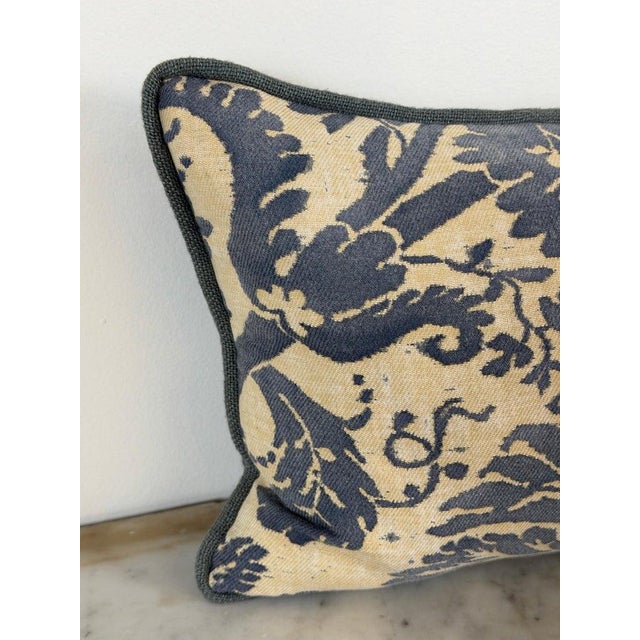 Custom Fortuny Lumbar Pillows by Melissa Levinson, Linen & Cotton, Usa For Sale - Image 10 of 14