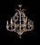 the impressively-sized classically-styled chandelier featuring a gilt-iron multi-tiered cage-form frame; the whole adorned...