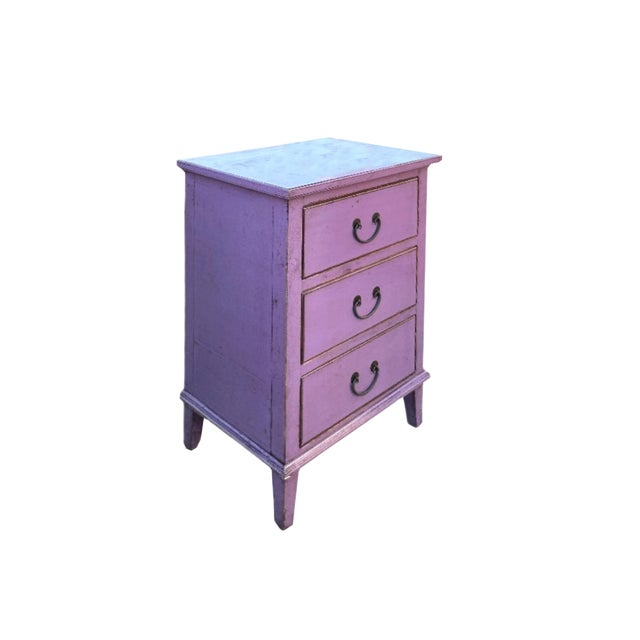 This charming vintage-inspired three-drawer dresser adds a touch of rustic elegance to any bedroom or living space....