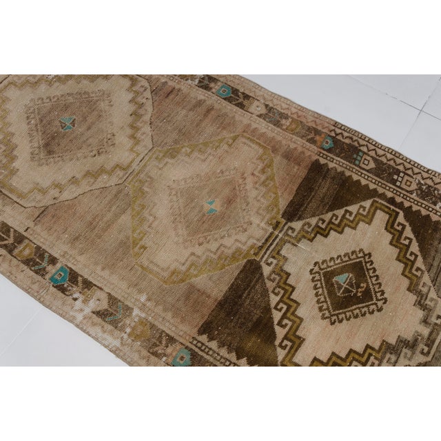 Brown Vintage Floor Rug For Sale - Image 6 of 10