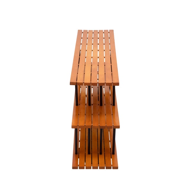 Handmade Slats Shelving System from Stokke, Holland, 1960s For Sale - Image 4 of 9